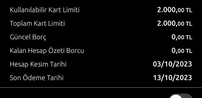 Kredi kartı limitininde para görünüo bunu kullanabilir myim?
