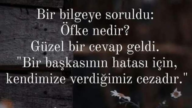Size göre öfke nedir?