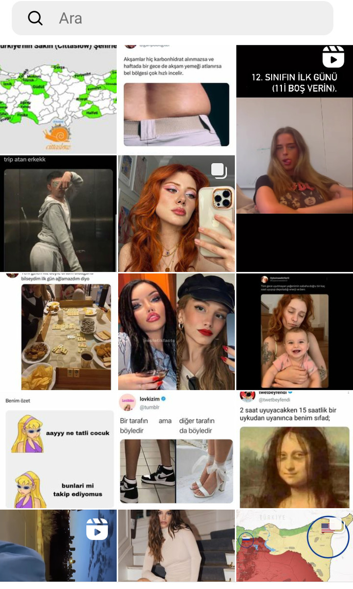 Instagram keşfetinizde neler var?