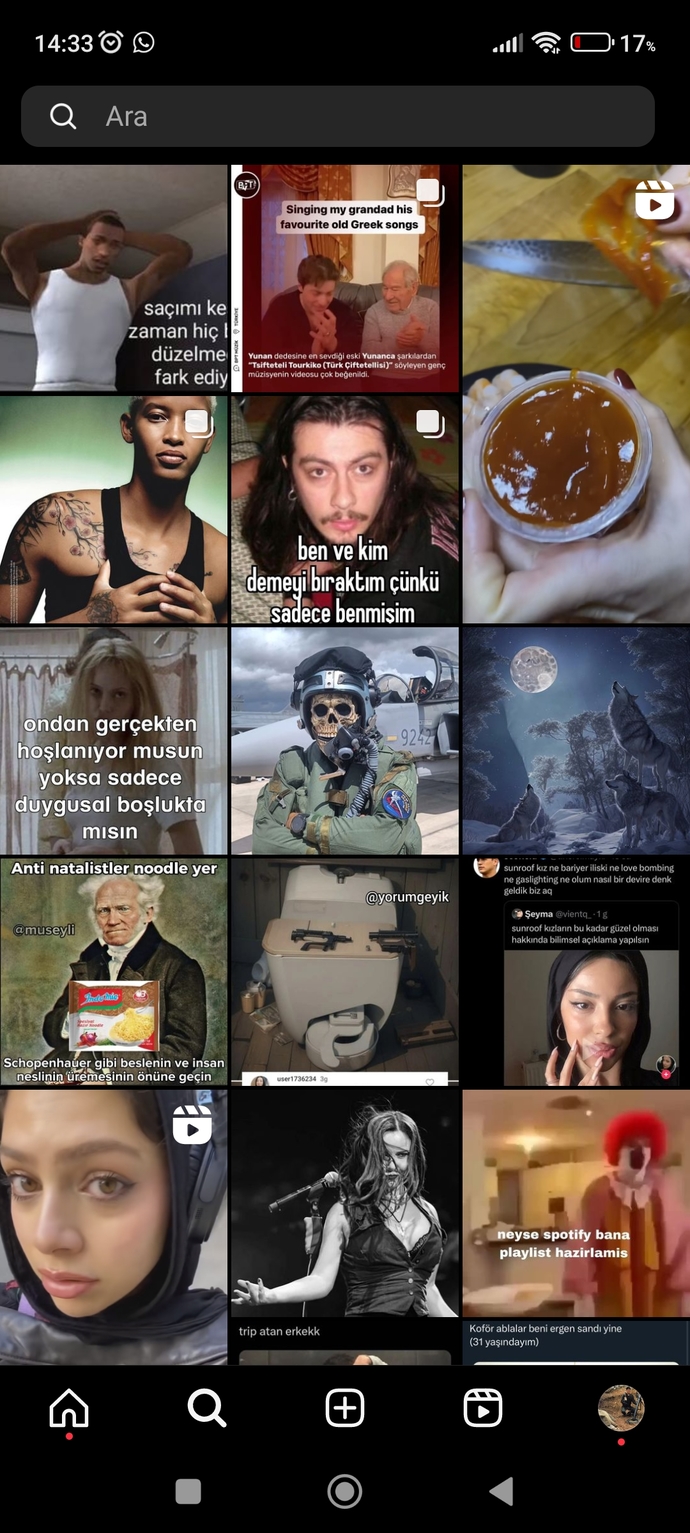 Instagram keşfetinizde neler var?