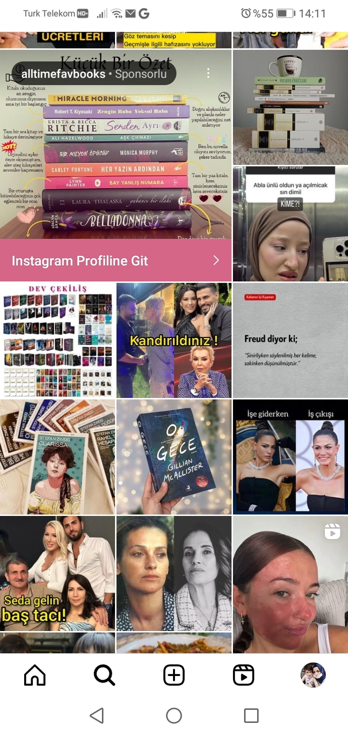 Instagram keşfetinizde neler var?