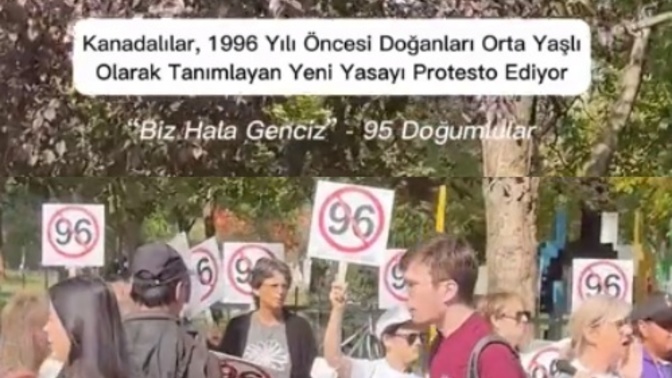 Kanada'da 1996 öncesi doğanların orta yaşlı kabul edildiği bir yasa çıkarıldı. 96 öncesi doğanlar nerede 😅?