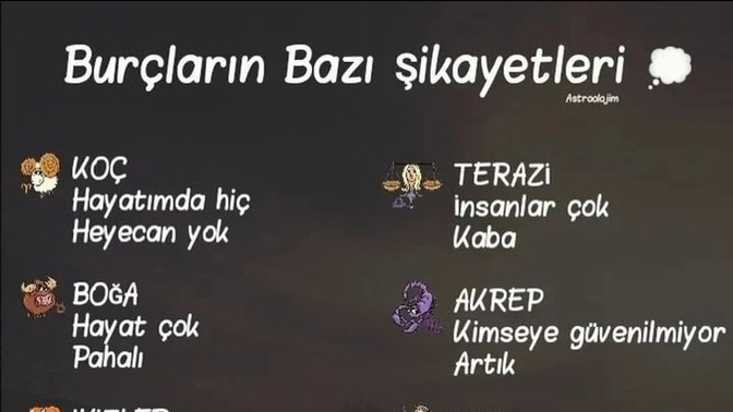 Burcuna göre şikayetlerin neler?