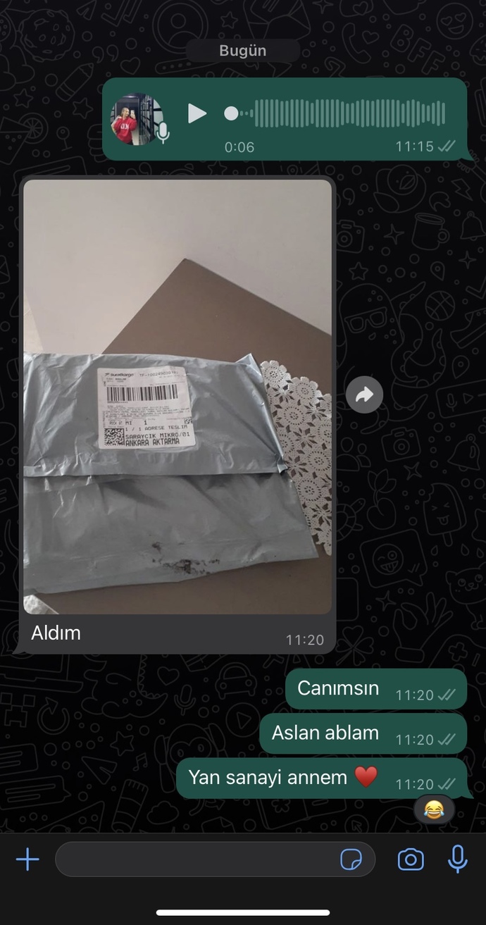 Telefonunuzda son attığınız mesaj nedir?