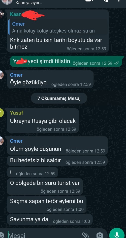 Telefonunuzda son attığınız mesaj nedir?