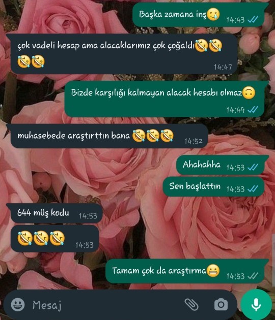Telefonunuzda son attığınız mesaj nedir?