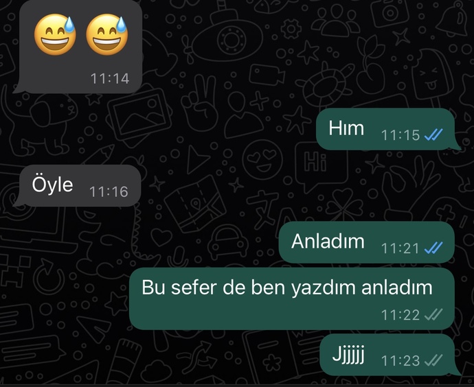 Telefonunuzda son attığınız mesaj nedir?
