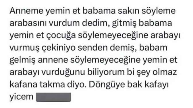 Çekinip korktuğunuz bir olayda annenize mi anlatırsınız yoksa babanıza mı?