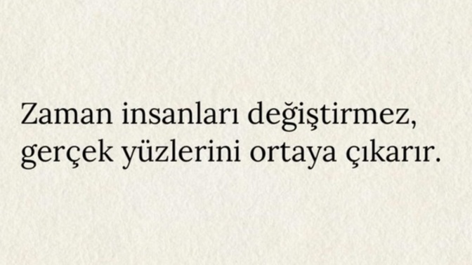 Zaman insanları değiştirir mi?