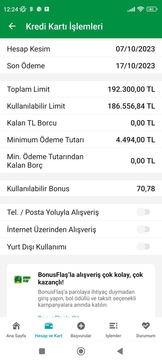 192.000 TL kredi kartınız olsa ne yaparsınız?