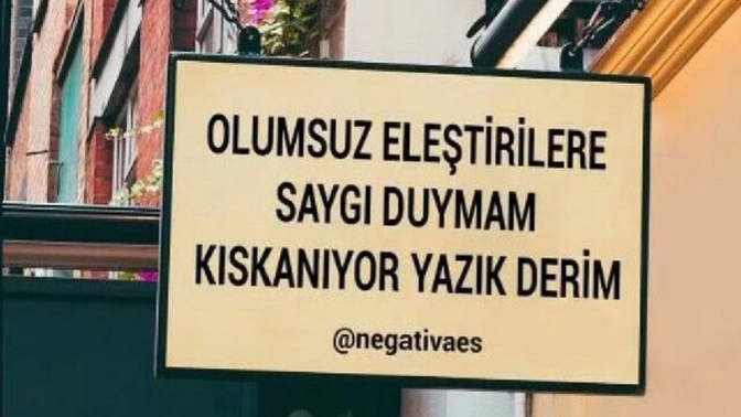 Olumsuz eleştirilere saygı duyar mısınız?