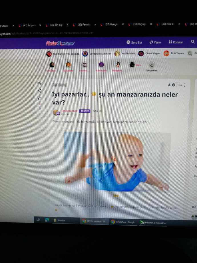 İyi pazarlar.. ☀️ şu an manzaranızda neler var?