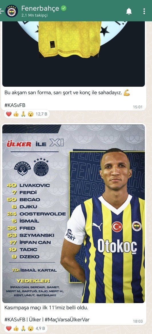 WhatsApptaki kanal işi çok iyi olmadı mı?