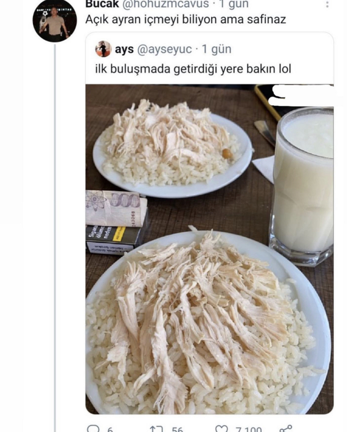 İlk buluşmada tavuk pilav yemeye gider misiniz?