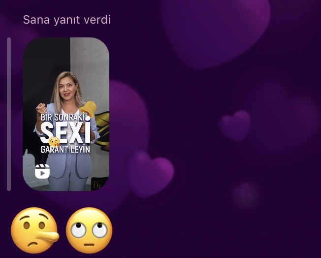 Nişanlıma bu videoyu attım bana böyle emoji yolladı ne ifade ediyor?