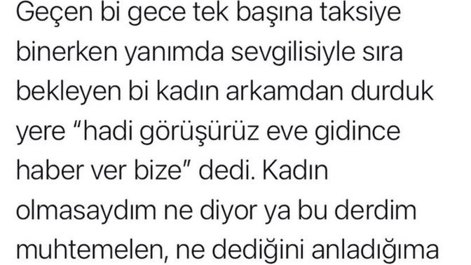 Kadınlar gece tek başına ticari taksiye binmeye korkuyor mu?