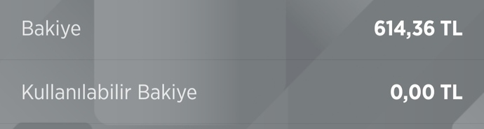 Kullanılabilir bakiye ile bakiye nedir?