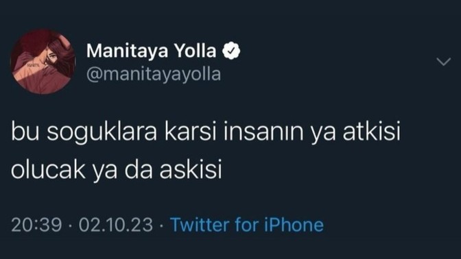 Soğuklarla aranız nasıl?
