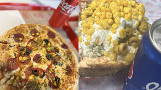 Bol malzemeli pizza mı yoksa kumpir mi?