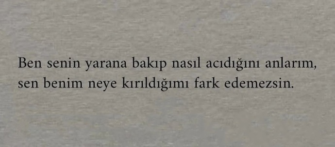 Sizi özetlediğini düşündüğünüz en anlamlı söz nedir?