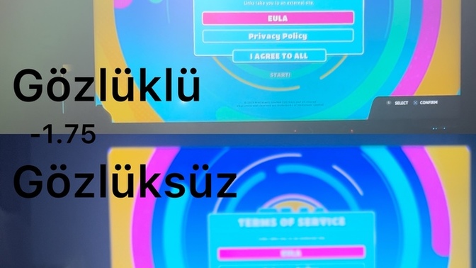 Benim gözlüksüz dünyam böyle, senin dünyan net mi bulanık mı?