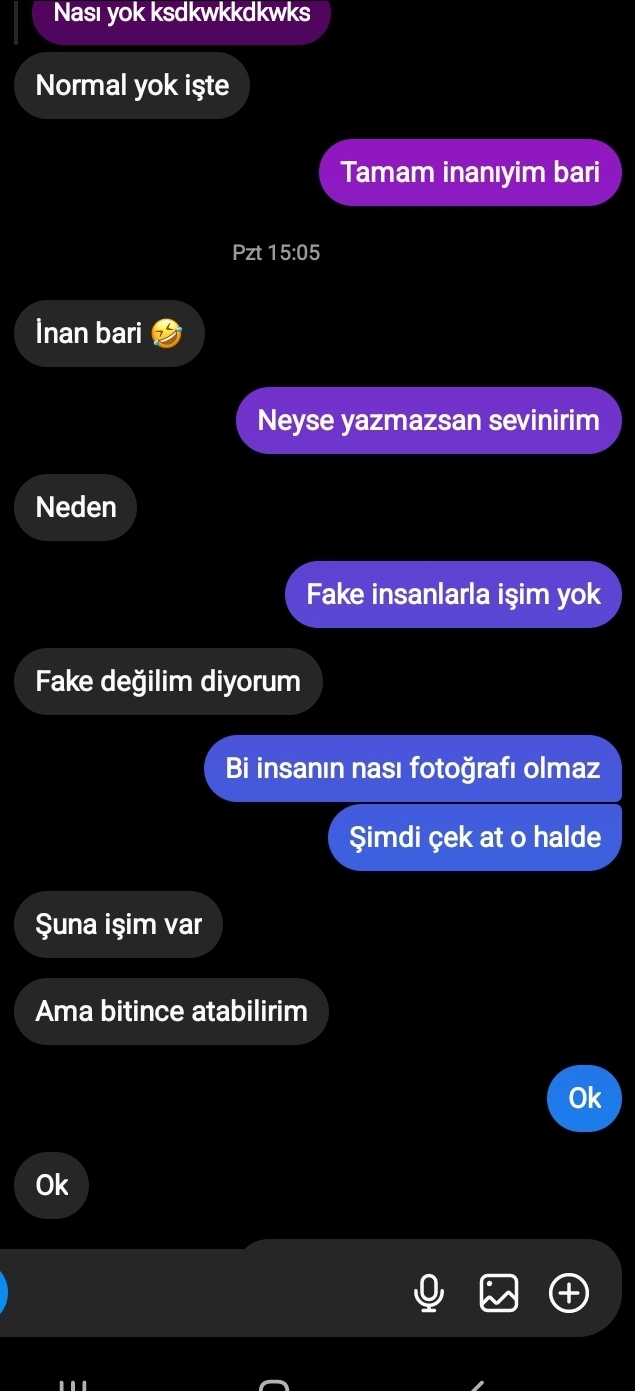 Sizce bu hesap eski flörtümün olabilir mi?