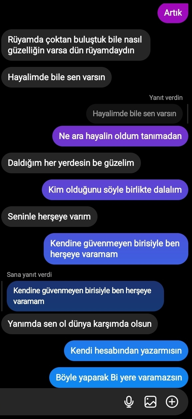 Sizce bu hesap eski flörtümün olabilir mi?