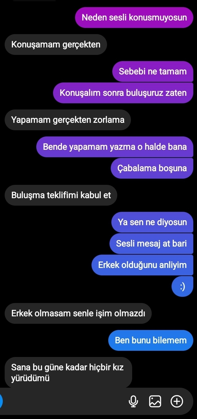 Sizce bu hesap eski flörtümün olabilir mi?