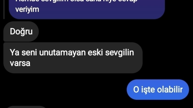Sizce bu hesap eski flörtümün olabilir mi?
