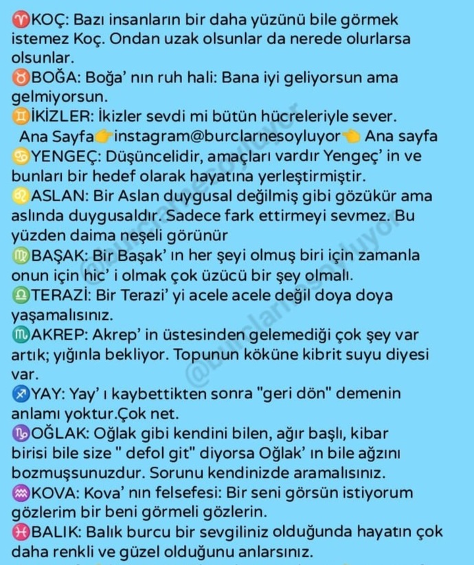 Sizin burcunuz hangisidir?