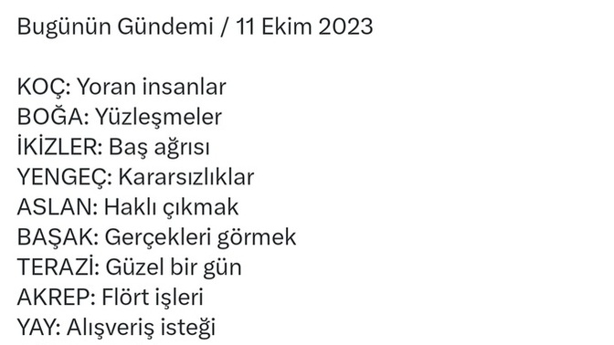 Burcuna göre bugünkü gündeminiz nedir?
