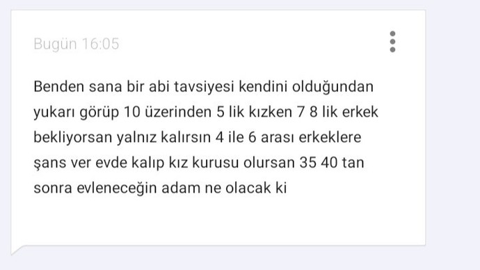 Bi kızın begenmeyip konuşmaya devam etmeme hakkı yok mu?