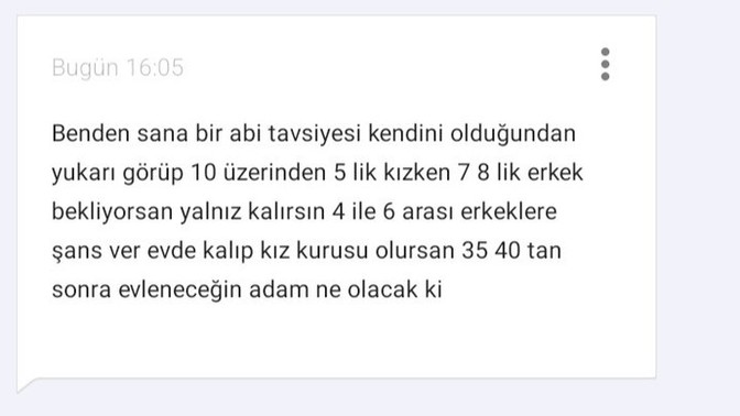 Bi kızın begenmeyip konuşmaya devam etmeme hakkı yok mu?