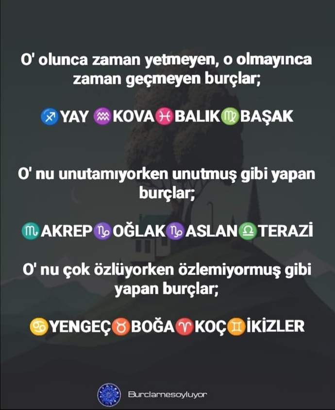 Sizin burcunuz neler söylüyor?
