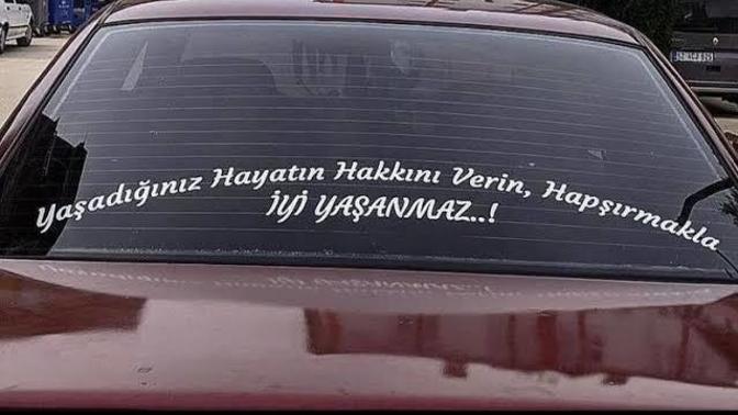 Aklınızda kalan bir araba arkası sözü söyler misiniz?