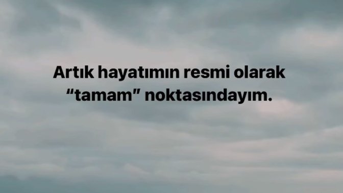 Hayatının hangi noktasındasın artık?