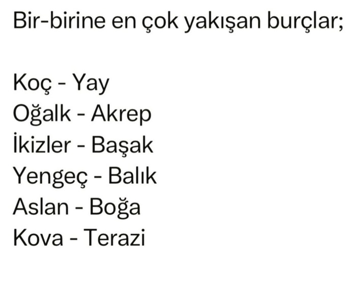 Burcunuza yakışan burç hangisi?
