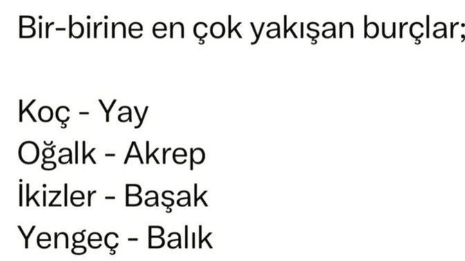 Burcunuza yakışan burç hangisi?