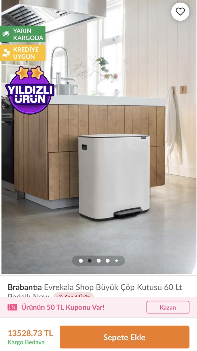Bir çöp kovası en fazla ne kadar eder?