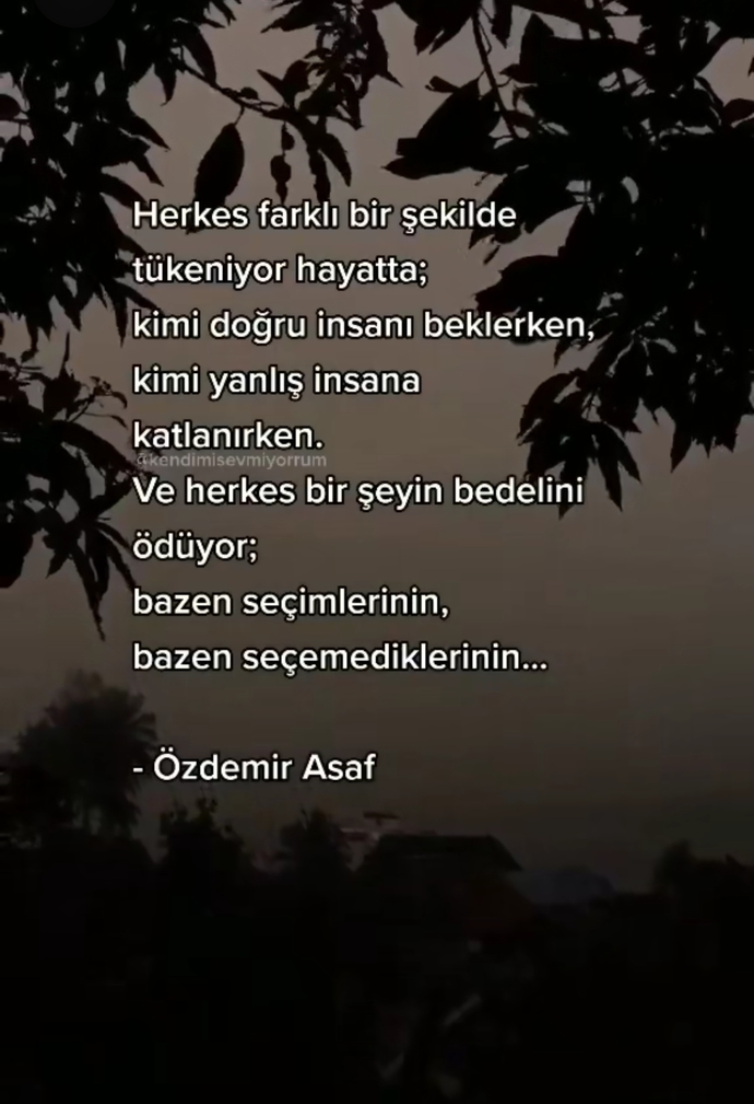 Sen hangi seçeneğinin bedelini ödüyorsun?