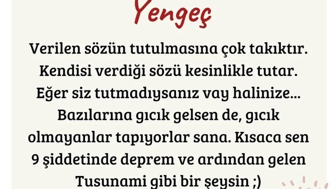 Siz yengeç burcu olanlar hakkında ne düşünüyorsunuz?