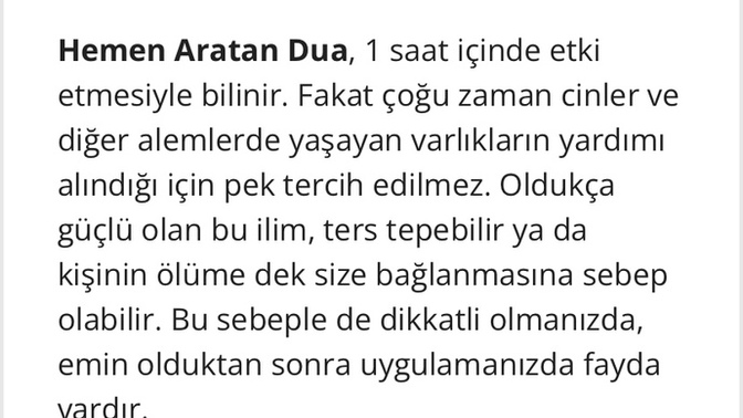 Havas ilminden dua okusak ne olur?