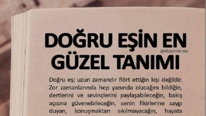 Sizce doğru eşin tanımı nedir?