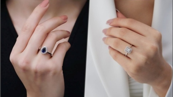 Safir yüzük mü, pırlanta yüzük mü? Hangisi daha şık?