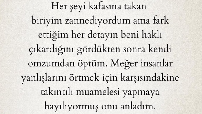 Hatalarınızı örtmek için başkalarına takıntılı muamelesi yapar mısınız?