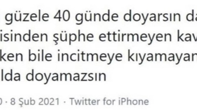 Siz kime 40 yılda doyamazsınız?