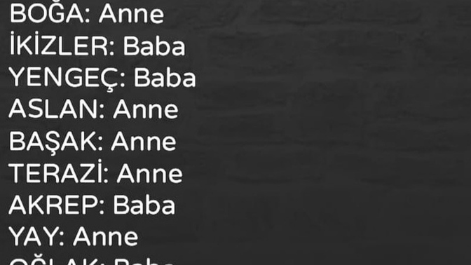 Burçlar anne tarafını mı, baba tarafını mı sever?