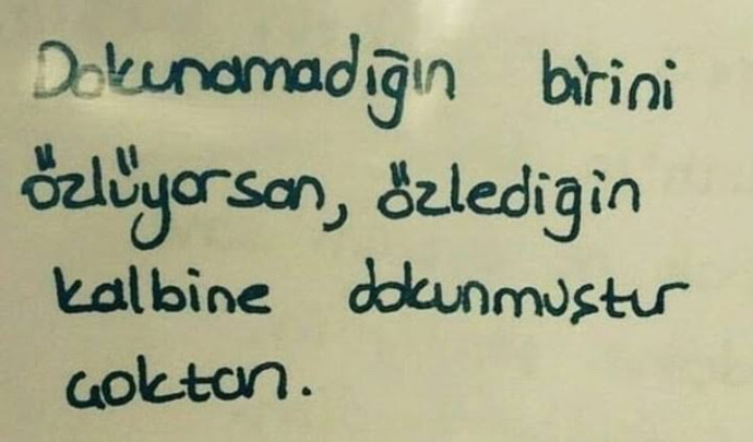 Görmeden sevebilir mi insan?