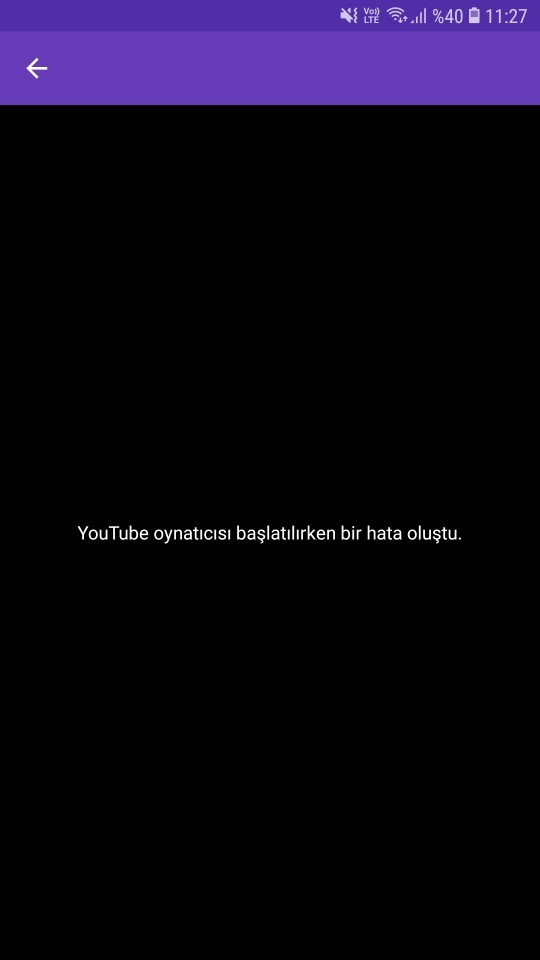 Burada video açmak istediğim de bu sorunla karşılaşıyorum?
