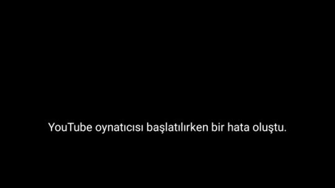 Burada video açmak istediğim de bu sorunla karşılaşıyorum?